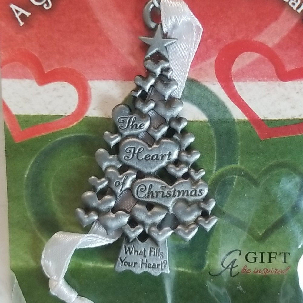 New Pewter The Heart Of Christmas Ornament